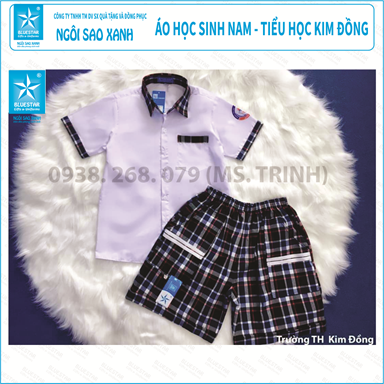 ÁO HỌC SINH NAM - TIỂU HỌC KIM ĐỒNG
